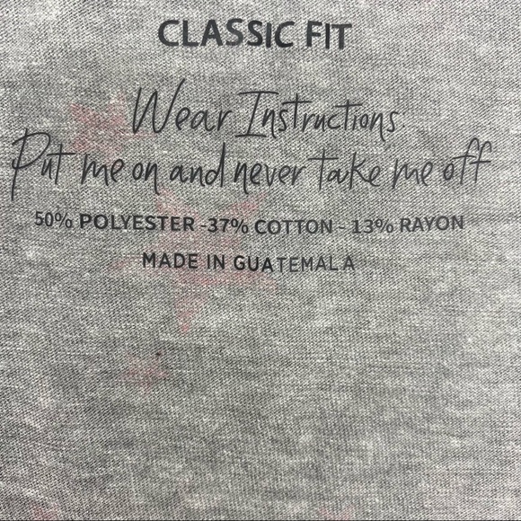 Torrid Women’s Pink Stars Grey V-Neck Ringer Tee - Picture 6 of 13